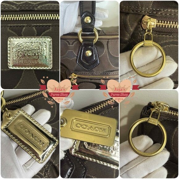 🤎Coach Signature Canvas Metallic-C’s Purse🤎 - Picture 11 of 17